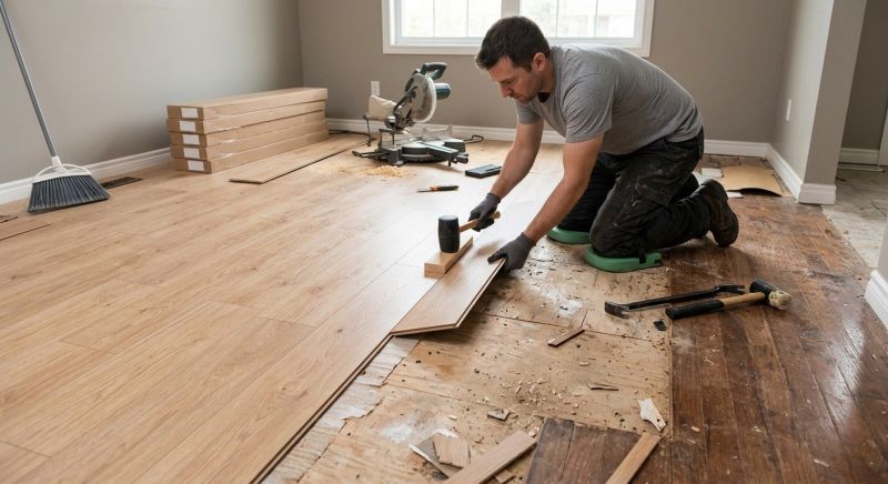 Laminate Floor Replacement in Encinitas, CA