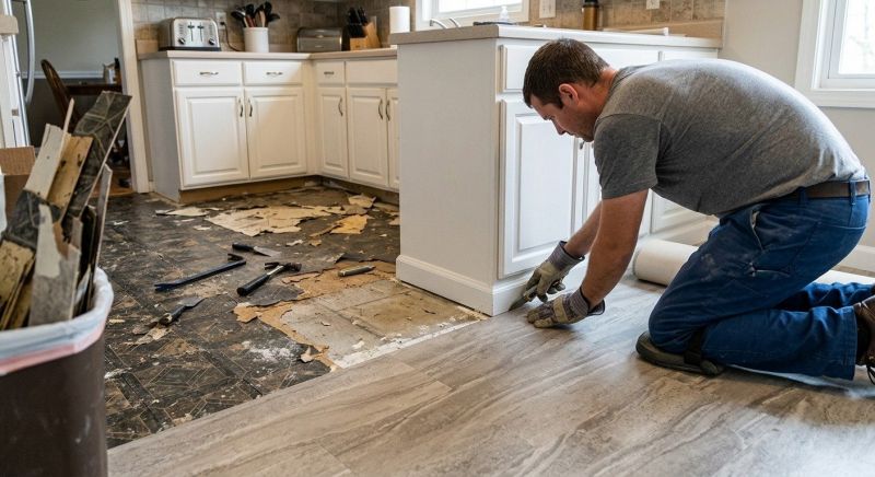 Linoleum Floor Installation in Del Mar, CA