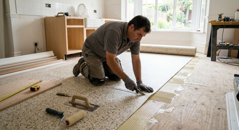 Linoleum Floor Installation in Fallbrook, CA