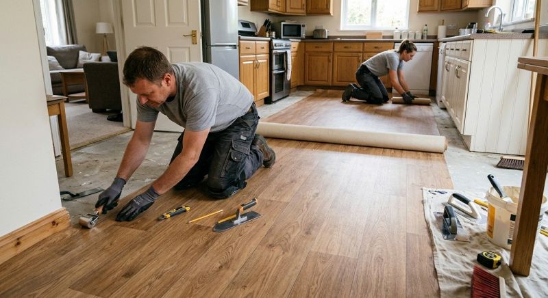 Linoleum Floor Installation in San Diego County, CA