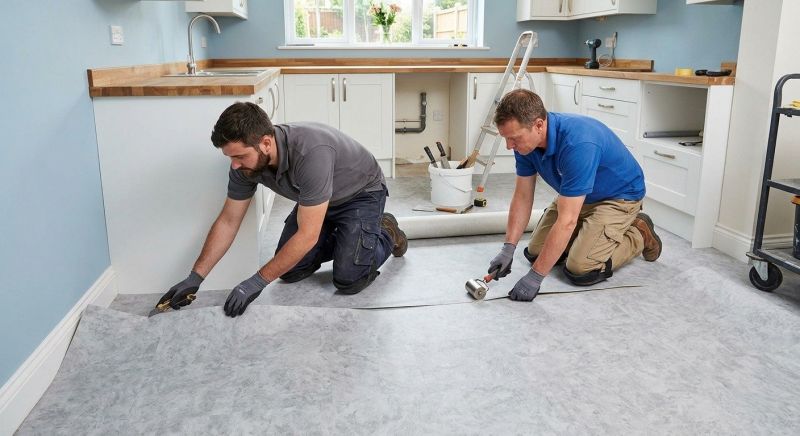 Sheet Linoleum Installation in San Diego County, CA