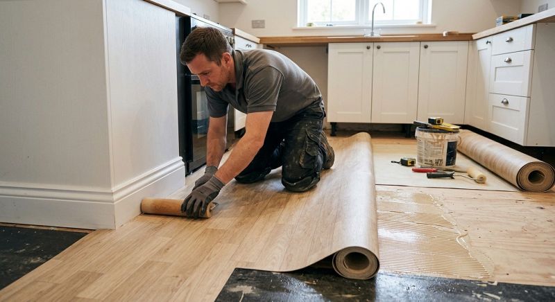 Sheet Linoleum Installation in San Diego, CA